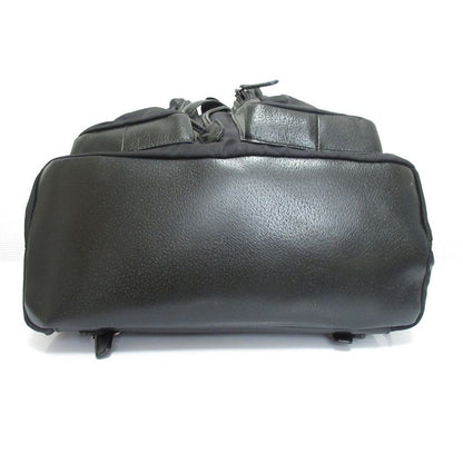 Gucci Nylon Leather Backpack Sac Black Women's Used