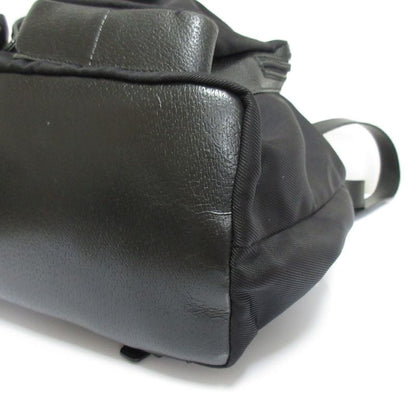 Gucci Nylon Leather Backpack Sac Black Women's Used