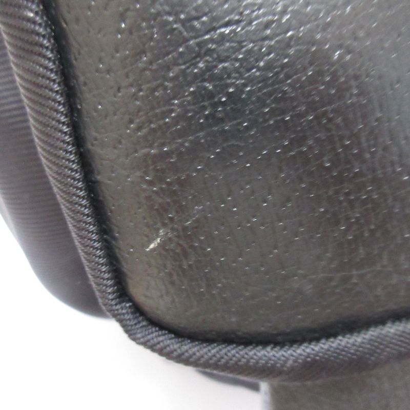 Gucci Nylon Leather Backpack Sac Black Women's Used