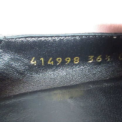 Good Gucci Brixton Leather Horsebit Loafers 414998 Size 36.5 Equivalent to