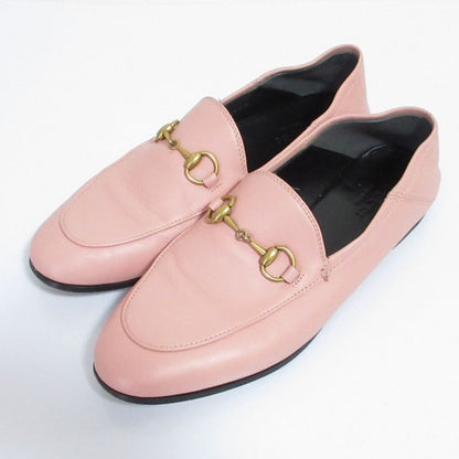 Good Gucci Brixton Leather Horsebit Loafers 414998 Size 36.5 Equivalent to