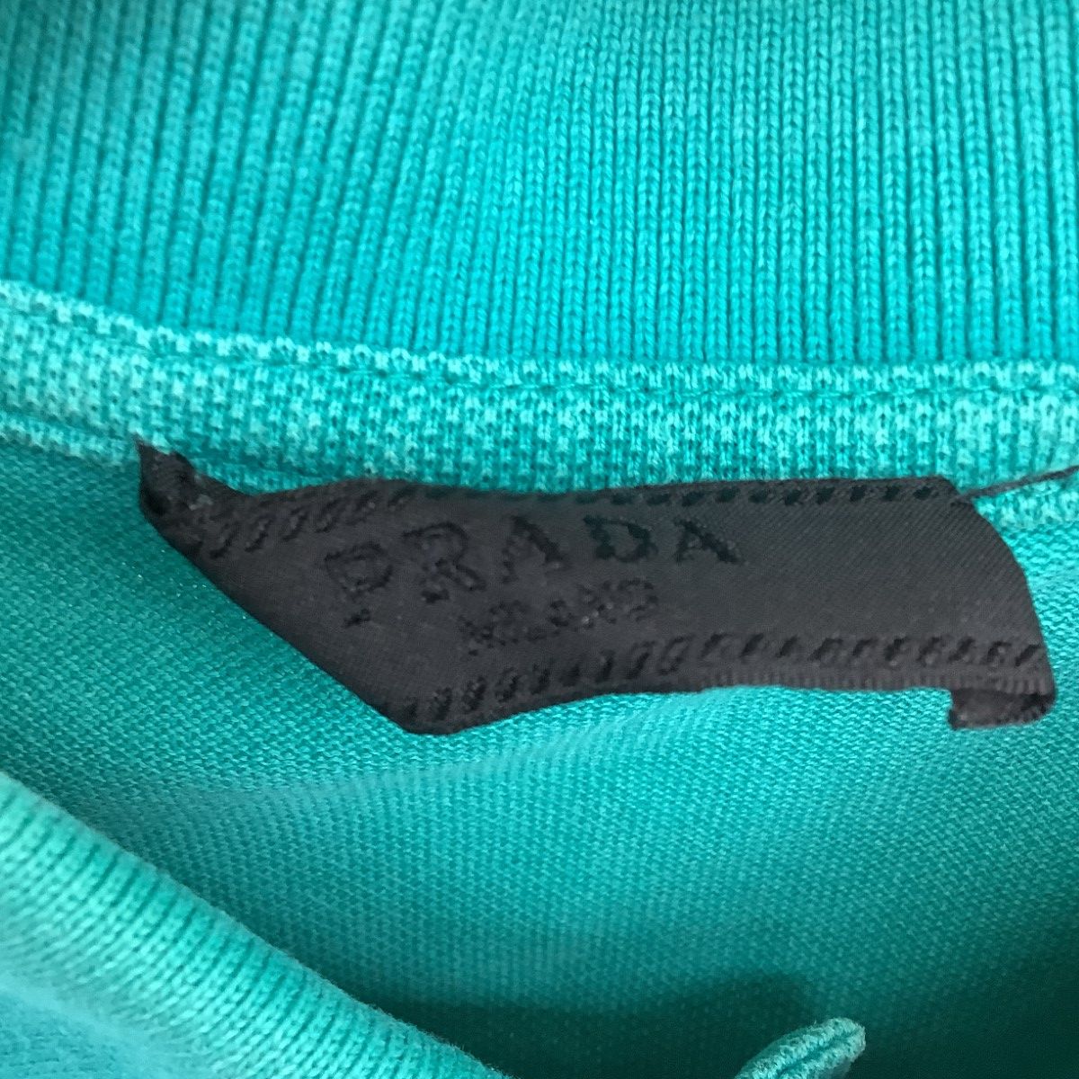 Prada Men's Polo Shirt Size M Emerald Green