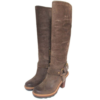 Prada Sport Suede Leather Engineer Boots Long Boots 3w5096 Size 37 Approx