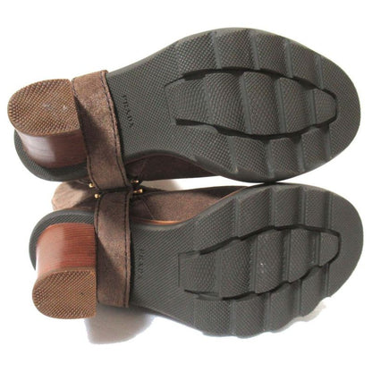 Prada Sport Suede Leather Engineer Boots Long Boots 3w5096 Size 37 Approx