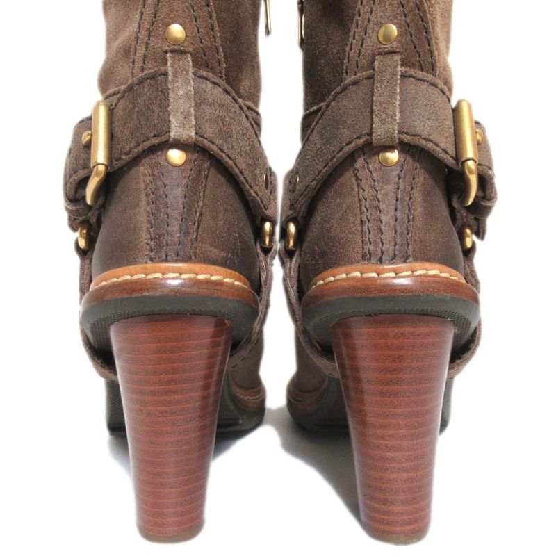 Prada Sport Suede Leather Engineer Boots Long Boots 3w5096 Size 37 Approx