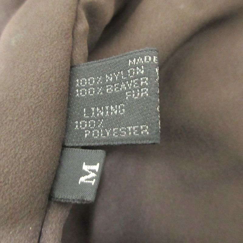 Good Prada Vintage Nylon Belted Padded Coat Double Coat M Khaki Women's Used