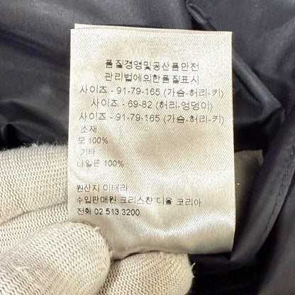 DIOR Homme Dior Homme Wool Nylon Reversible Jacket Hooded Coat 44 Black Mens