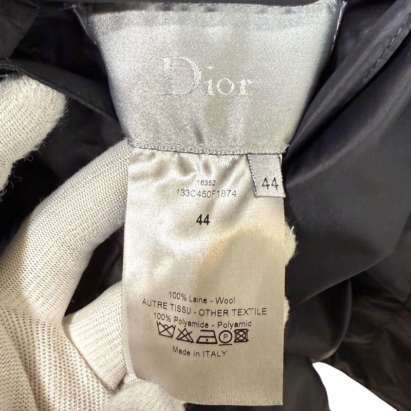 DIOR Homme Dior Homme Wool Nylon Reversible Jacket Hooded Coat 44 Black Mens