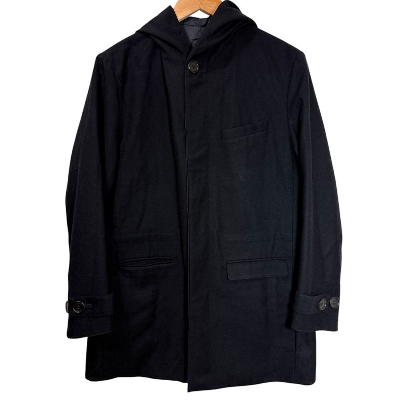 DIOR Homme Dior Homme Wool Nylon Reversible Jacket Hooded Coat 44 Black Mens