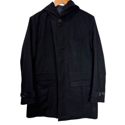 DIOR Homme Dior Homme Wool Nylon Reversible Jacket Hooded Coat 44 Black Mens