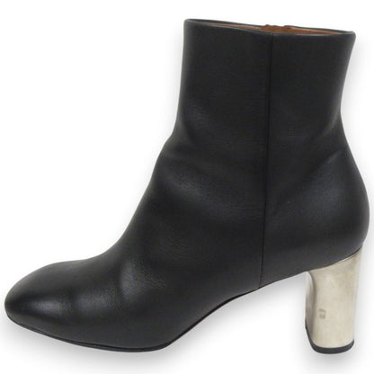 Good Celine Phoebe Period Metal Heel Leather Square Toe Short Boots 36 About