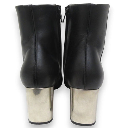 Good Celine Phoebe Period Metal Heel Leather Square Toe Short Boots 36 About