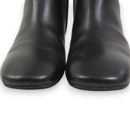 Good Celine Phoebe Period Metal Heel Leather Square Toe Short Boots 36 About