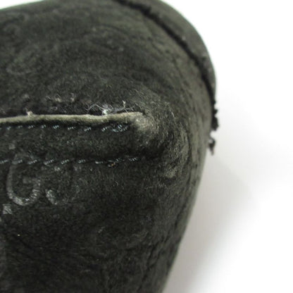 Good Gucci GG Pattern Mouton Tote Bag Handbag Black Ladies Used