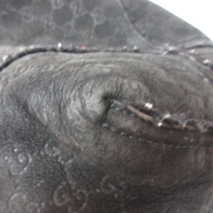 Good Gucci GG Pattern Mouton Tote Bag Handbag Black Ladies Used