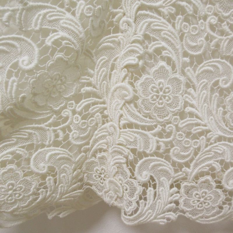 Prada Crochet Lace Sleeveless Mimolée Length Dress Size 40 Off White Women's