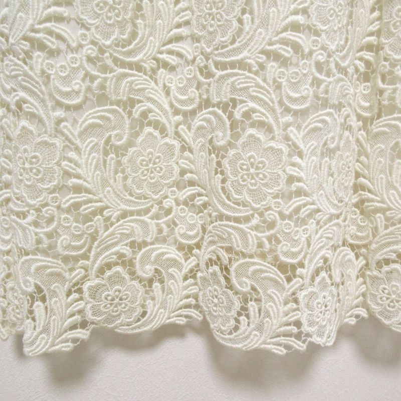 Prada Crochet Lace Sleeveless Mimolée Length Dress Size 40 Off White Women's