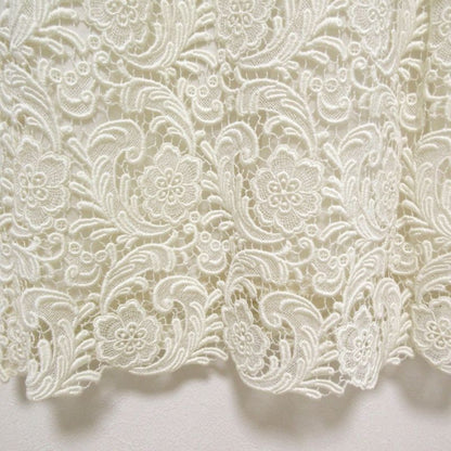 Prada Crochet Lace Sleeveless Mimolée Length Dress Size 40 Off White Women's