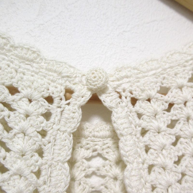 Prada Crochet Lace Sleeveless Mimolée Length Dress Size 40 Off White Women's