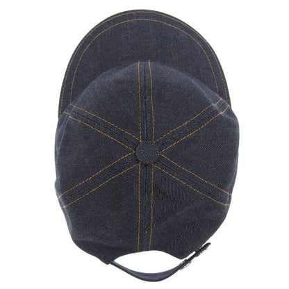 Hermes Serie Button Denim Baseball Cap Size 58 Indigo Men's Used