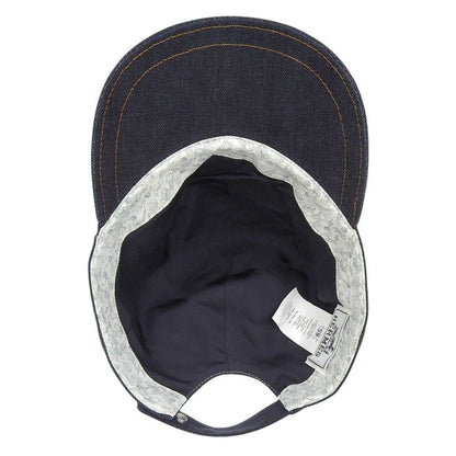 Hermes Serie Button Denim Baseball Cap Size 58 Indigo Men's Used