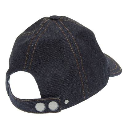 Hermes Serie Button Denim Baseball Cap Size 58 Indigo Men's Used
