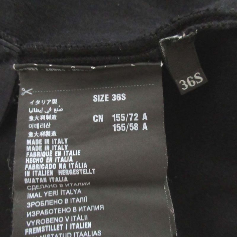 Good Prada Short Sleeve Back Zip Up Cable Knit Mini Dress 36 S Size Black Women