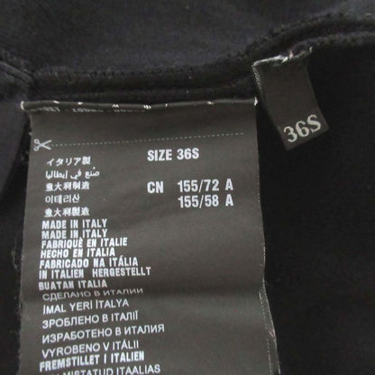 Good Prada Short Sleeve Back Zip Up Cable Knit Mini Dress 36 S Size Black Women