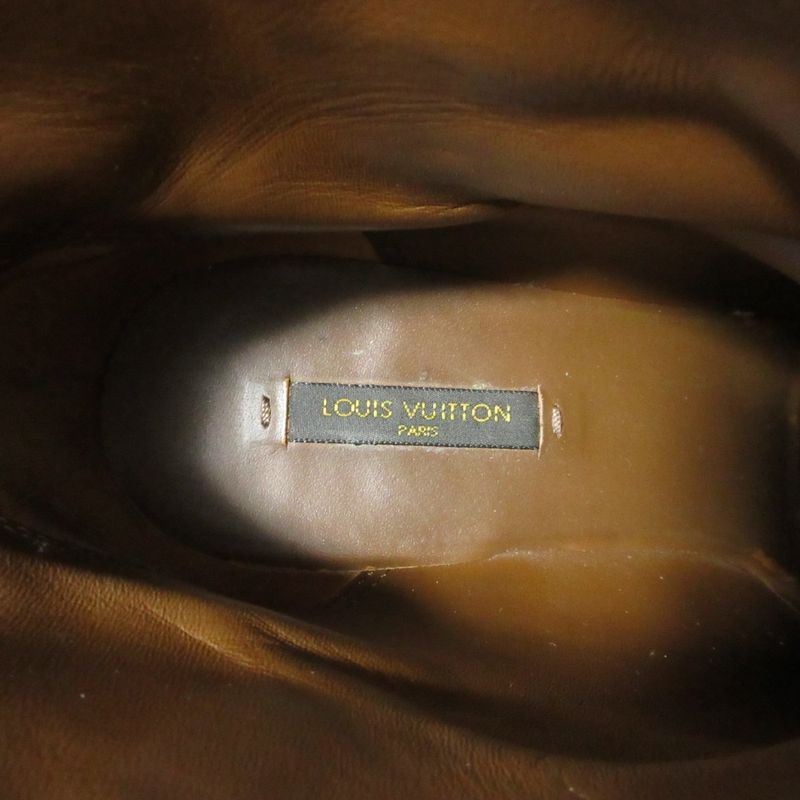 Good Loius Vuitton Louis Vuitton Leather Belt Design Short Boots 37.5 About