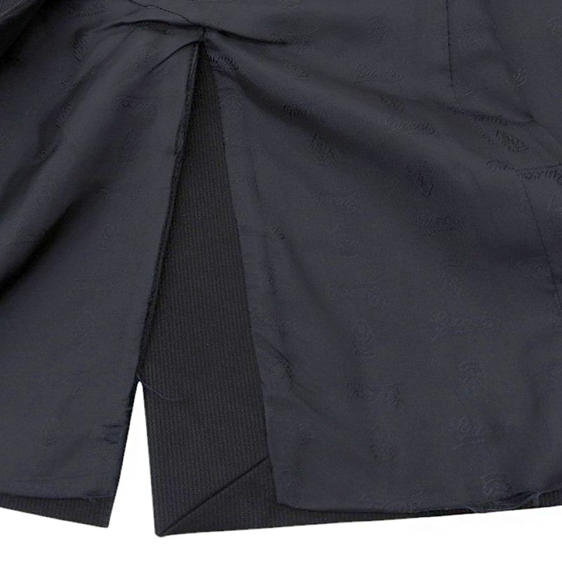 Good Gucci Emblem Logo Leather Cut Tailored Jacket 44r Black Men's Used