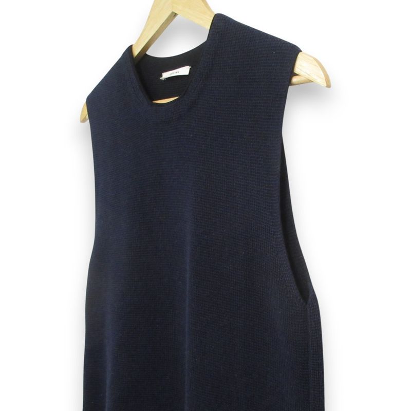 Celine Phoebe Period Sleeveless Knit Dress Size M Navy and Black Women's Used