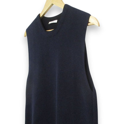 Celine Phoebe Period Sleeveless Knit Dress Size M Navy and Black Women's Used