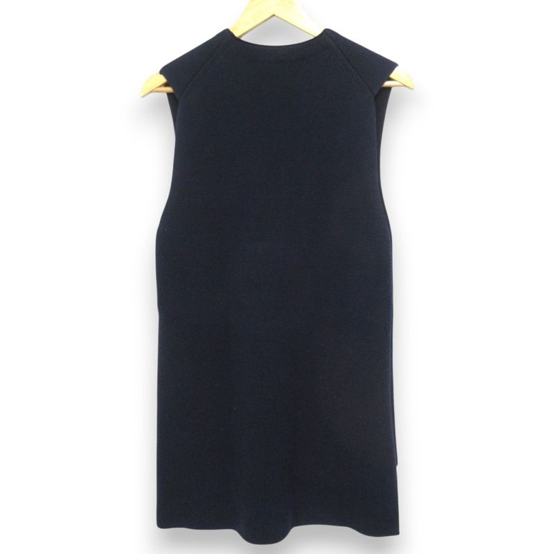 Celine Phoebe Period Sleeveless Knit Dress Size M Navy and Black Women's Used
