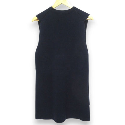 Celine Phoebe Period Sleeveless Knit Dress Size M Navy and Black Women's Used