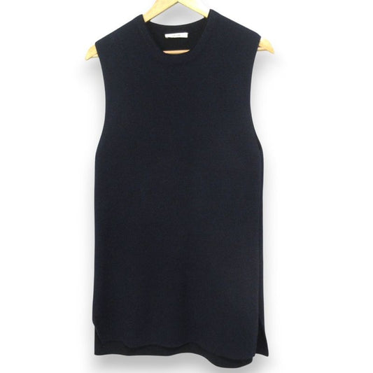 Celine Phoebe Period Sleeveless Knit Dress Size M Navy and Black Women's Used
