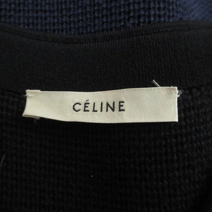 Celine Phoebe Period Sleeveless Knit Dress Size M Navy and Black Women's Used