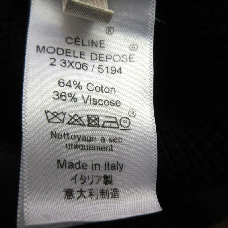 Celine Phoebe Period Sleeveless Knit Dress Size M Navy and Black Women's Used