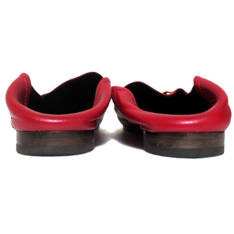 Gucci Brixton Leather Horsebit Loafers Heel Step 414998 Size 36.5 23.5cm