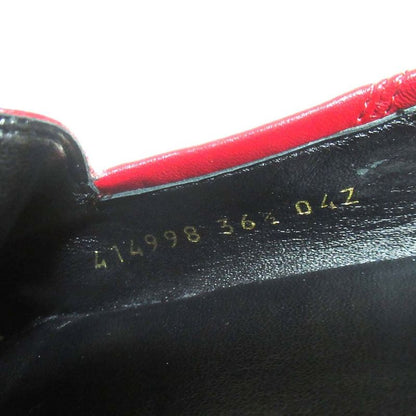 Gucci Brixton Leather Horsebit Loafers Heel Step 414998 Size 36.5 23.5cm