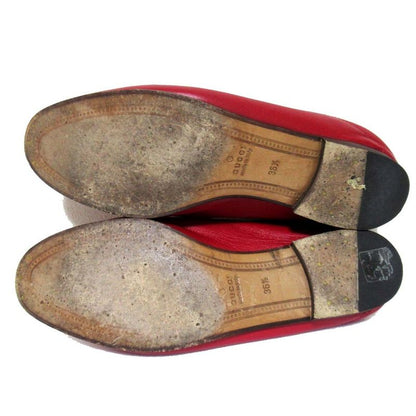 Gucci Brixton Leather Horsebit Loafers Heel Step 414998 Size 36.5 23.5cm
