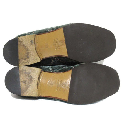 Gucci Velvet GG Pattern Horsebit Heel Step Loafer Babouche 526298 Size 7.5