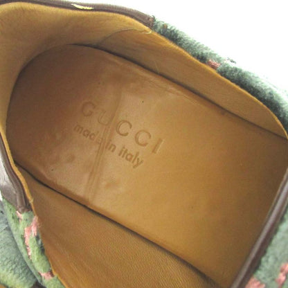 Gucci Velvet GG Pattern Horsebit Heel Step Loafer Babouche 526298 Size 7.5