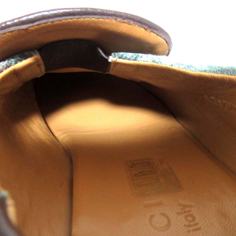 Gucci Velvet GG Pattern Horsebit Heel Step Loafer Babouche 526298 Size 7.5