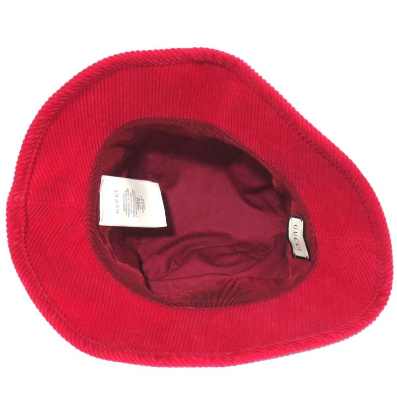 Gucci Orgasmique Corduroy Fedora Hat Bucket Hat 627174 L Size 59cm (23.23in)