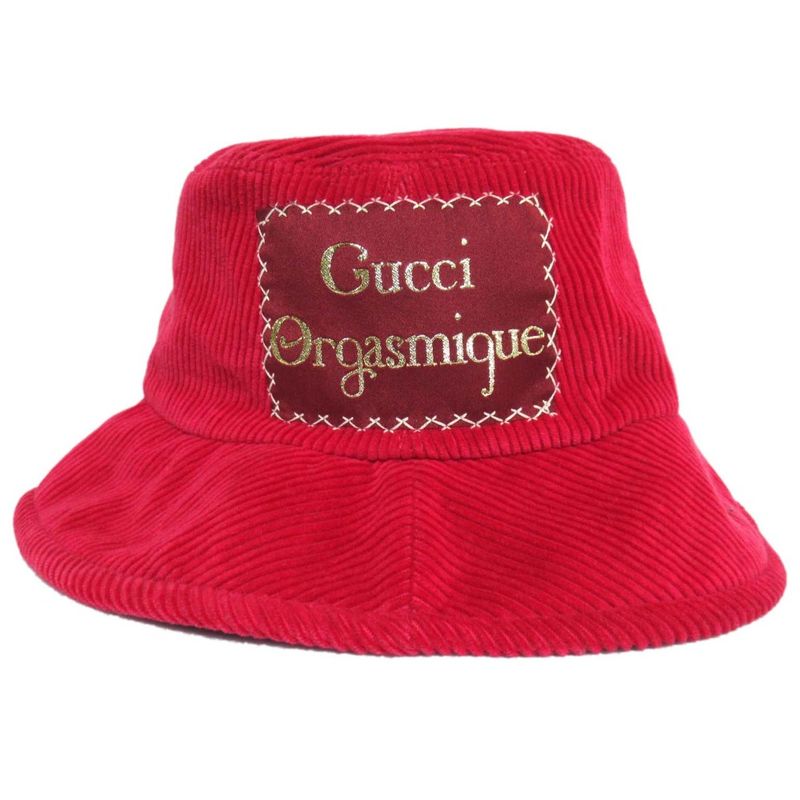 Gucci Orgasmique Corduroy Fedora Hat Bucket Hat 627174 L Size 59cm (23.23in)
