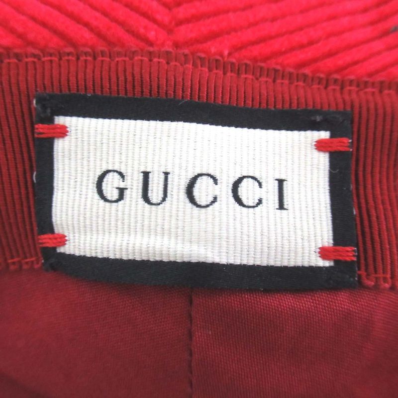 Gucci Orgasmique Corduroy Fedora Hat Bucket Hat 627174 L Size 59cm (23.23in)