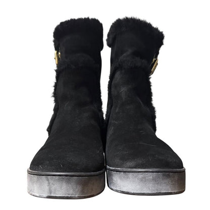 Louis Vuitton Mouton Boots Size 36 About 23cm (9.06in) Black Women's Used