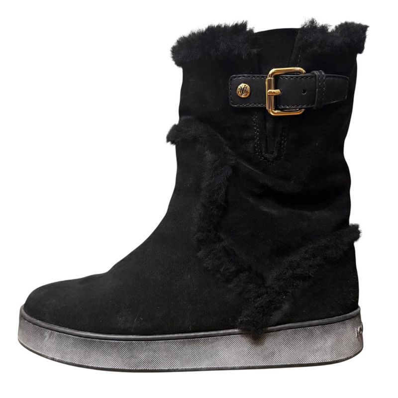 Louis Vuitton Mouton Boots Size 36 About 23cm (9.06in) Black Women's Used