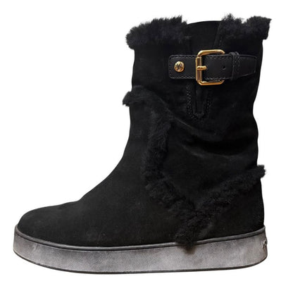 Louis Vuitton Mouton Boots Size 36 About 23cm (9.06in) Black Women's Used