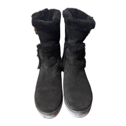 Louis Vuitton Mouton Boots Size 36 About 23cm (9.06in) Black Women's Used